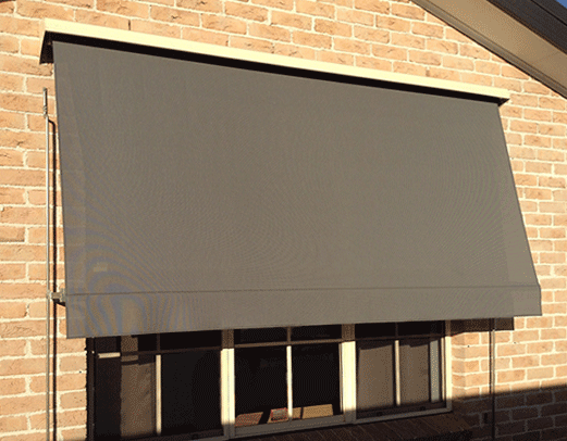 Automatic window awning by Delta Blinds