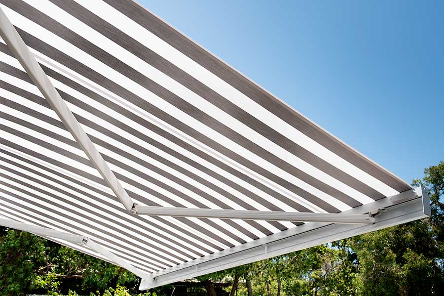 Global 2020 Folding Arm Awning (Side-Bottom Open View)