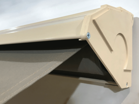 Close-Up of S2000 Automatic Awning With Hood