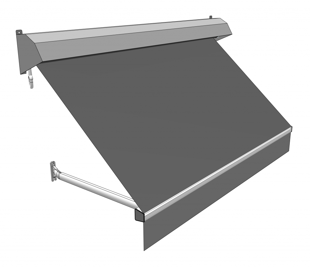 Heavy Duty Robusta Pivot Arm Awning with hood